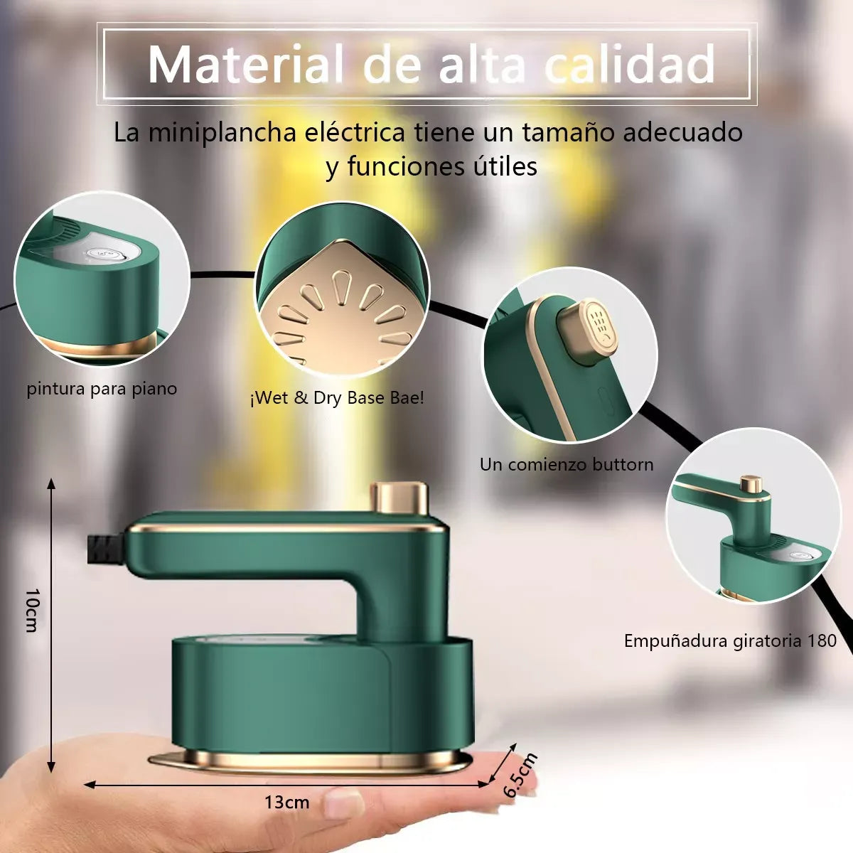 Plancha a vapor, cero arrugas en segundos